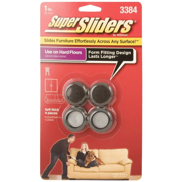 Super Sliders PROTECTIVE PADS BRN 1"" 4338495N Zoro
